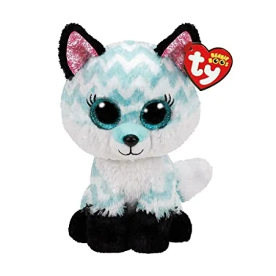 Image of TY 2007520 Atlas Fox Beanie Boo Stuffed Animal, Multicoloured, 15 cm