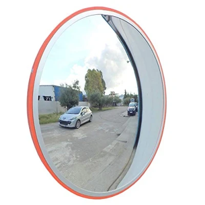 Image of SNS Safety LTD Convex Traffic Mirror for Driveway, Warehouse and Garage or Store Office Security to Eliminate Blind Spots (Diameter 45 cm, with Wall Bracket)