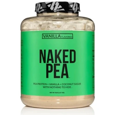 Image of Naked Pea Vanilla Protein Isolate from North American Farms 5lb Bulk, Plant Based, Vegetarian &amp; Vegan Protein. Easy to Digest, Non GMO, Gluten Free, Lactose Soy Free