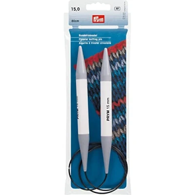 Image of Prym Circular Knitting Needle, Grey, 15 mm
