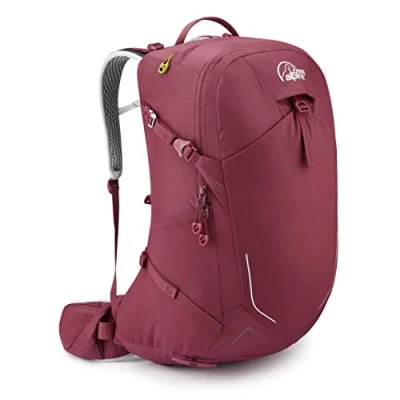 Image of Lowe Alpine Womens AirZone Trek ND Backpack for Day or Short Hikes, ND26 Liter, Raspberry