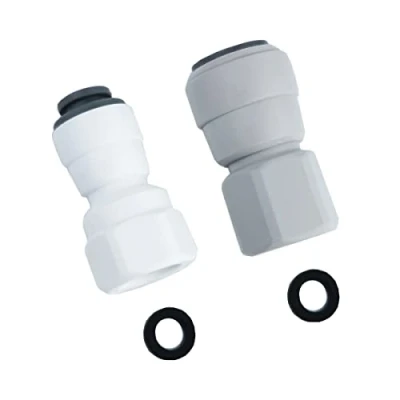 Image of Qrity Push fit Quick Connect Fittings 1/4&quot; to 1/4&quot;, 3/8&quot; for Water Filters Purifer Faucet Adapter