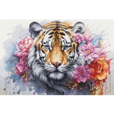 Image of Luca S Cross Stitch Kit Wild Life of Predator, BU5033, Counted for Adults, Needlecraft and Embroidery