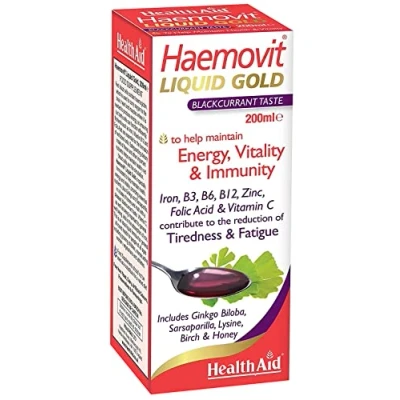 Image of HealthAid Haemovit Gold Tonic Liquid 200ml
