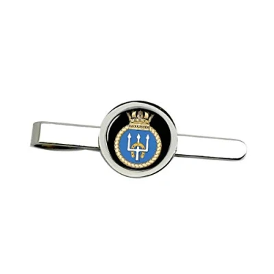 Image of Giftshop UK HMS Gloucester, Royal Navy Tie Clip