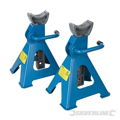 Image of Silverline Axle Stand Set 2pce 3 Tonne