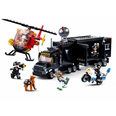 Image of Sluban Police Construction 535 Pieces 47 x 33 cm, Multicolour (SL0659)