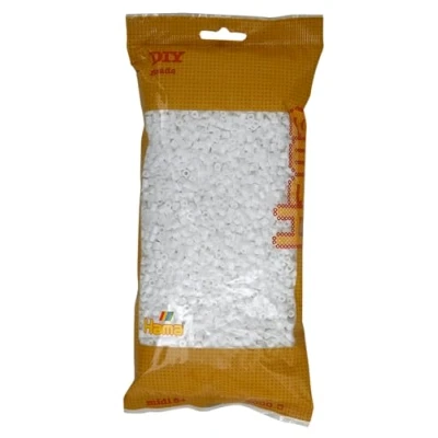 Image of Hama White Midi Beads, 6000 pieces