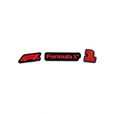 Image of Formula 1 logo magnets in core black and red colour 3 Pack Multicolor