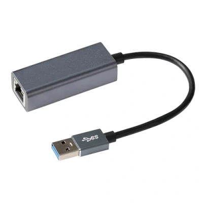 Image of Maplin USB A to Ethernet RJ45 V3.0 Gigabit Network LAN Adapter