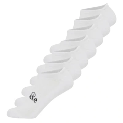 Image of Ellesse Unisex Trainer Socks Arado 7 Pairs Liner, Logo, White, 40 42