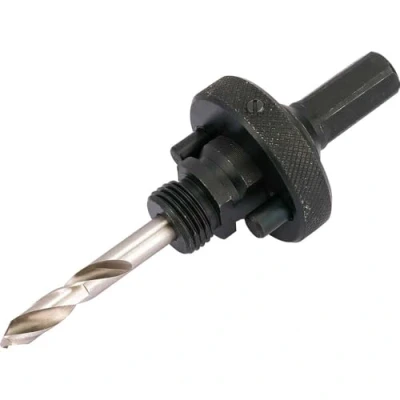 Image of Draper Quick Release Hex. Shank Holesaw Arbor with HSS Pilot Drill for Holesaws 32 210mm, 7/16&quot; Thread