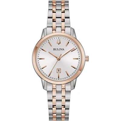 Image of Bulova Women Analog Quartz Watch with Stainless Steel Strap 98M137