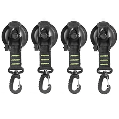 Image of Alnicov Heavy Duty Suction Cup Anchor with Securing Hook,Camping Tarp Accessory for Camping Car Van Truck Boat and Home(4pcs,Green)