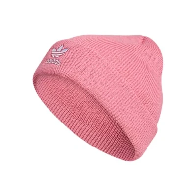 Image of adidas Originals Women&#039;s Trefoil Beanie, Rose Tone Pink/White, One Size
