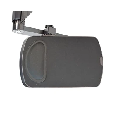Image of WorkEZ Mouse Pad, Ambidextrous Adjustable Removable Clamp Platform for Ergonomic Laptop Stand, Lap Desk Extender Tray Under