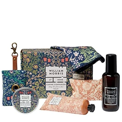 Image of William Morris At Home Hand Cream 100ml, Warmer, Poo Bag, Paw Cloth, 45g Balm, Calming Mist 150ml, Great For Pet Lovers Makes A Gift Dog Lovers, Travel Size and Vegan Friendly