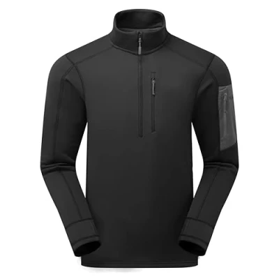 Image of Rab Men&#039;s Modulus Pull On Warm Fleece Jacket for Trekking &amp; Climbing Black X Large