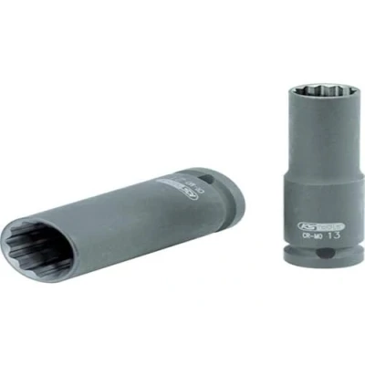 Image of KS TOOLS 515.0942 1/2&quot; Bi hex impact socket, long, 10mm