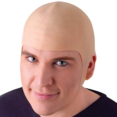 Image of Bristol Novelty MD143 Bald Head, Mens, Beige, One Size