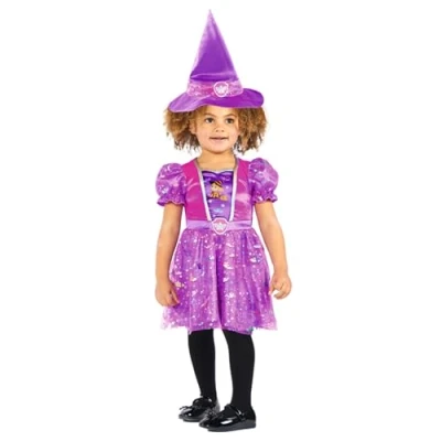 Image of amscan 9914932 Childs Official Paw Patrol Skye Witch Halloween Fancy Dress Costume Cartoon Kids (4 6 Years)