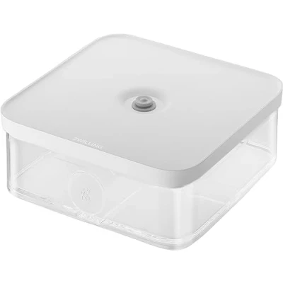 Image of Zwilling FRESH &amp; SAVE CUBE Box, size L, modular stackable container, airtight vacuumable storage, dishwasher friendly, transparent
