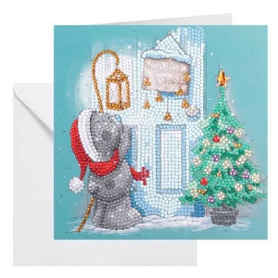 Image of CRYSTAL ART Happy Xmas! 18x18cm Card