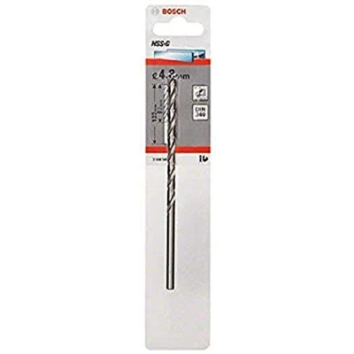 Image of Bosch Professional 1x HSS G Metal Drill Bit (for metal, Ø 4,8 mm, Robust Line, Accessory Driver)