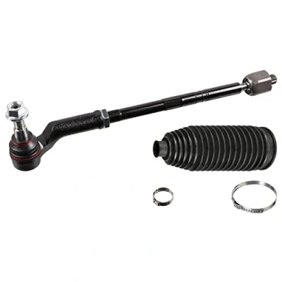 Image of 30776255, 30776255S4, 30776425, 30776425S4, 31406474 Tie Rod FEBI BILSTEIN 47935 Front Axle Left with clamps, steering bellow BMTS Turbo NEW
