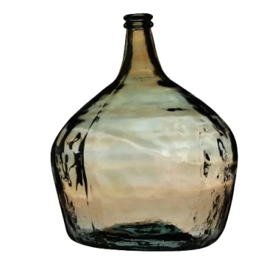 Image of NATURAL LIVING Lady Jeanne Vase 16L Amber Recycled Glass D29CM X H42CM
