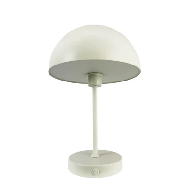 Image of Dyberg Larsen Stockholm Table Lamp 2.0 Pearl White Rechargeable Desk Bedside with 6 Hours Battery Life Reading for Indoor and Outdoor Use LED Danish Design