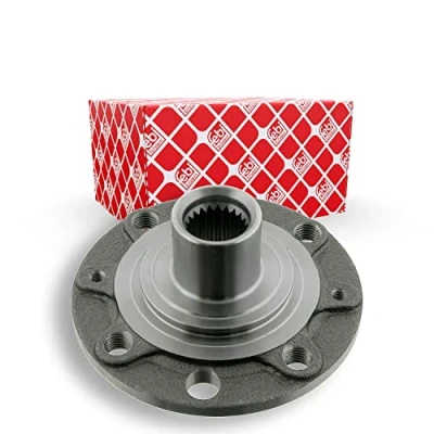 Image of 51881462, 55701432, 55703556 wheel Hub FEBI BILSTEIN 28303 4 100mm without bearing Front Axle VAUXHALL: Corsa Mk3, Adam