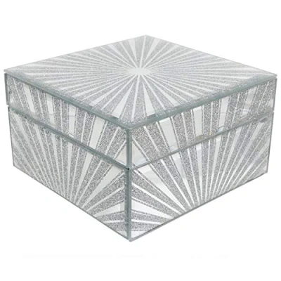 Image of The Leonardo Collection Starburst Design Jewellery Trinket Box Gift Boxed