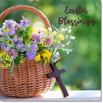 Image of doodlecards Pack of 8 Easter Cards Blessings, Standard Square