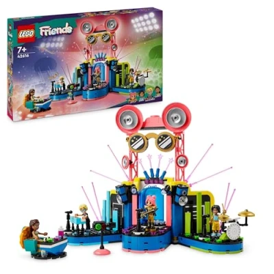Image of LEGO Friends Heartlake City Music Talent Show Set, Musical Toys for 7+ Year Old Girls, Boys &amp; Kids, with Guitar and Keyboard Instruments, 4 Characters Inc. Andrea, Role Play Building Toy Gift 42616