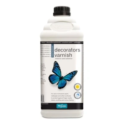 Image of Polyvine Water Base Decorator&#039;s Dead Flat Varnish 2Ltr by