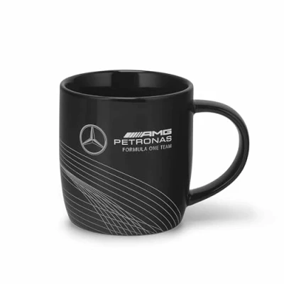 Image of Mercedes AMG Petronas, Fanwear Team Mug 2024 Design, 350 ml, Stoneware, Official Merchandise