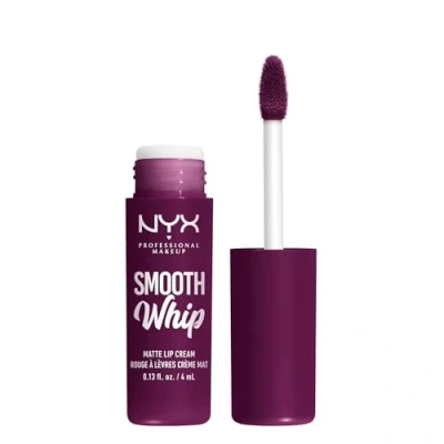 Image of NYX Professional Makeup Liquid Lipstick, Matte Lip Cream, Ultra Vibrant Shades, With Shea &amp; Cocoa Butter, Smooth Whip, Shade: Berry Bed Sheets