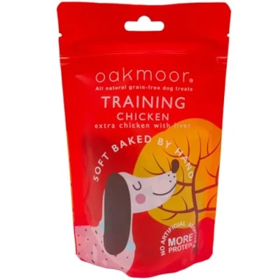 Image of Oakmoor Reward Training Dog Treats 100g [Pack of 12] Chicken and Liver All Natural Grain Free Baked