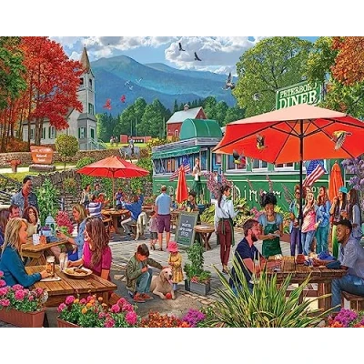 Image of White Mountain Puzzles Diner 1000 Piece Jigsaw Puzzle