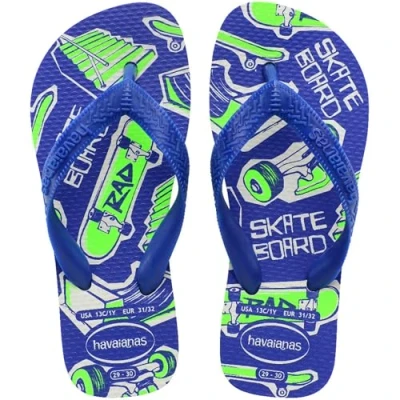 Image of Havaianas Athletic, Comfortable, Lightweight, and Practical Flip Flops, Fun Designs, Wide Straps, Non Slip Sole, Kids 7 UK Child