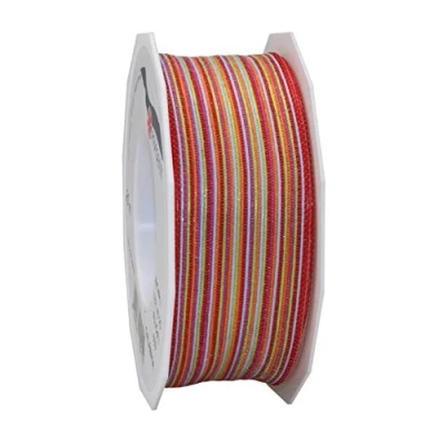 Image of Präsent Calabria Wired Ribbon Red 40 mm Width, 20 m Length