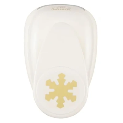 Image of Vaessen Creative Craft Paper Punch Snowflake 4,4 x 5 cm Circle Cutter for Crafting and Card Making