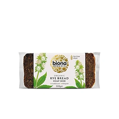 Image of Biona Organic Rye Hempseed Bread 500g (Pack of 7)