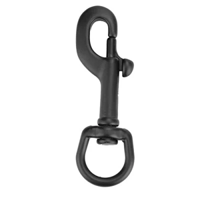 Image of Tbest Scuba Diving Hook Stainless Steel Double Ended Bolt Snap Swivel Eye Kit Accessory (90mm Black)