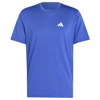 Image of adidas Men&#039;s Train Essentials Stretch Training Tee, semi Lucid Blue/White, M