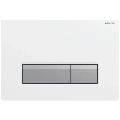 Image of Geberit Sigma40 dual flush plate brushed white (115.600.KQ.1)