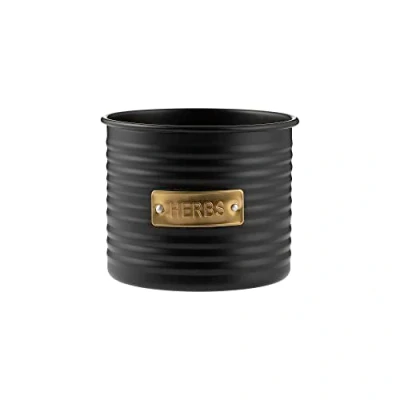 Image of Typhoon Otto Black Herb Flower Pot