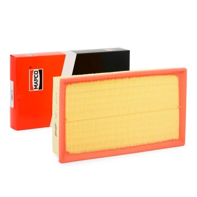 Image of 7E0129620 Air Filter MAPCO 60811 58mm 189,5mm 312mm tetragonal Insert VOLKSWAGEN: Transporter 5, 6, 5 Bus