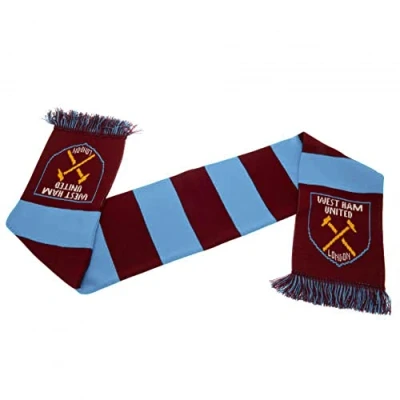 Image of West Ham United Official Crest Bar Scarf